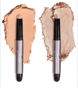 Paquete de 2 palos de sombra de ojos Julep crema a polvo - brillo champán/medianoche - Imagen 1 de 10