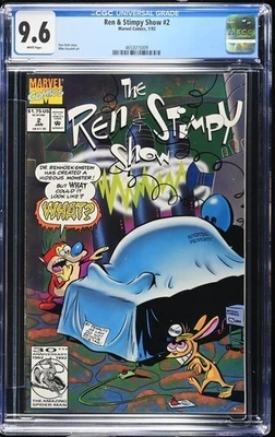 The Ren & Stimpy Show #2 (Marvel Comics January 1993), CGC 9.6 NM Plus - Image 1 of 2