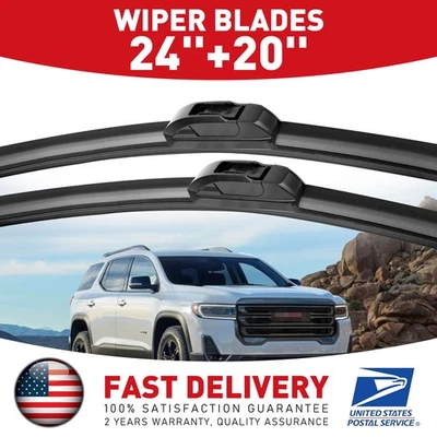 Juego de limpiaparabrisas delantero de 24"+20" OEM para Ford Taurus 2003-2007 Foto 1 de 4