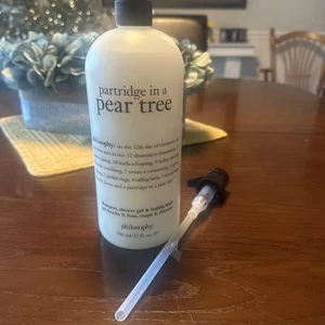 Philosophy Partridge In A Pear Tree - Champú, gel de ducha con bomba 32 oz nuevo - Imagen 1 de 3