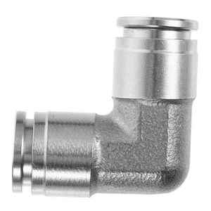Conector neumático de acero inoxidable componentes de montaje de tubería adaptador de codo rápido - Imagen 1 de 12