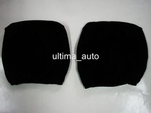 2 Nero Sedile Poggiatesta Cover Per Hyundai I30 I20 Accent - Picture 1 of 1