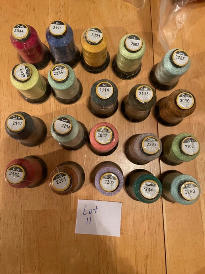 Brother lot 20 spools-40 Weight Polyester Embroidery Machine Thread  550Y(500M) - Image 1 of 1
