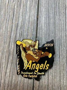 Akron Angels Mädchen Fastpitch Softball tasmanischer Teufel Reversmütze Pin - Bild 1 von 12