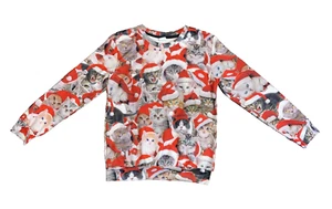 Ugly Christmas Sweater Cute 3D Cat Festive Light Sweater Xmas Tops Unisex X-Larg - Picture 1 of 11