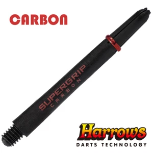Harrows Carbon Supergrip Stems/Shafts - Black/Red - Picture 1 of 4