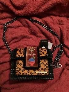 Boho Handbag Leopard Calf Hair Velvet - Picture 1 of 5