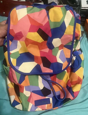 Рюкзак на шнурке Vera Bradley Lighten Up поп-арт многоцветный б/у в отличном состоянии редкий - Изображение 1 из 4