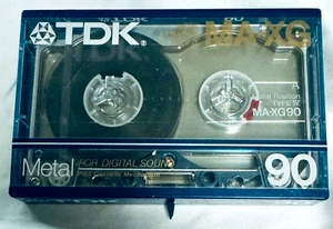 TDK MA-XG 90 Blank Vintage Metal Audio Cassette - Lot of 1 - Picture 1 of 7