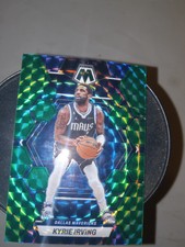 Kyrie Irving 2022-23 Panini Mosaic Green Prizm Card #13 Dallas Mavericks