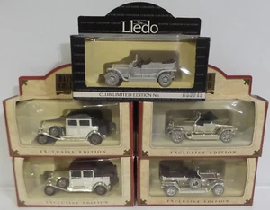 VEHICLES : EXCLUSIVE / CLUB EDITION 5 DIE CAST DIE CAST MODELS BY LLEDO (DT) - Picture 1 of 7