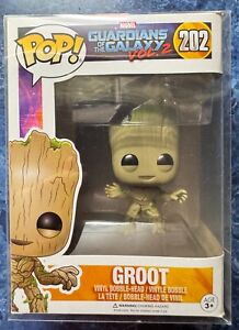 Funko Pop! Guardians of the Galaxy #202 - Baby Groot + Protector - NEW