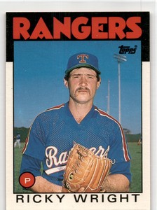 1986 Topps Traded #129T Ricky Wright  Texas Rangers MLB Vintage Baseball Card