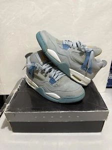 Jordan 4 Mist Blue SIZE 10 Repainted And JORDAN 3 WMNS SIZE 11 BOTH FOR REPAIR - Picture 1 of 24