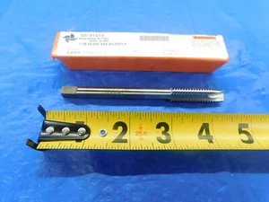NEW BRUBAKER 7/16 14 NC GH8 HSS SPIRAL POINT PLUG TAP 3 STRAIGHT FLUTE .4375 - Picture 1 of 3