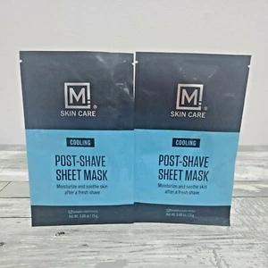 Skin Care Men's Facial Masks Post Shave Moisturize/Smooth/Cooling-Lot of 2 - Picture 1 of 4