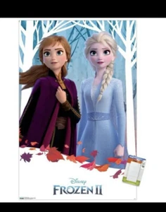 Frozen 2 - Duo Poster 22.375" x 34  Disney Colorful Printed #17271 - Picture 1 of 3