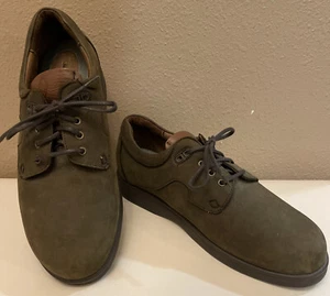 Leather Orthopedic Women Shoes 9 W Green Nubuck By Acor Comfort Urban Walkers - Picture 1 of 12