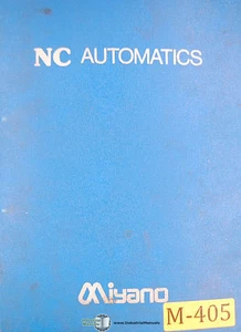 Miyano KNC-45, manual automático de programación y mantenimiento - Imagen 1 de 4