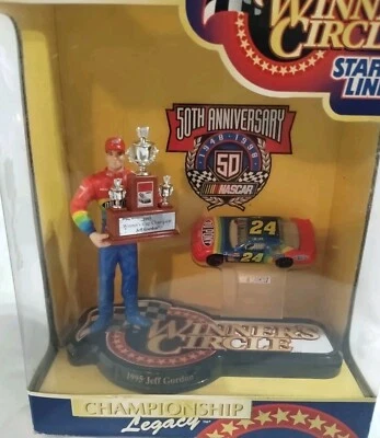 Jeff Gordon # 24 Starting Lineup Winners Circle 1995 CHAMPIONSHIP LEGACY  - Image 1 of 4