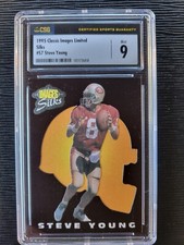 1995 Classic Images Limited Silks Steve Young #S7 CSG 9 Mint 49ers HOF pop 1 (1)