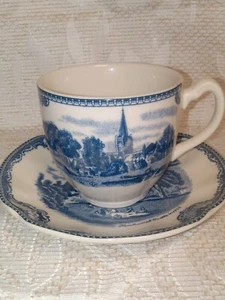 Johnson Bros Teetasse und Untertasse Set England Old Britain Kenilworth Castle - Bild 1 von 5
