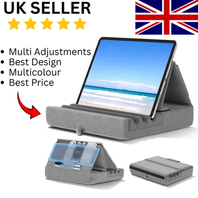 KDD Tablet Pillow Holder Foldable iPad Stand for Lap Bed and Desk Tablet UK - Image 1 of 4