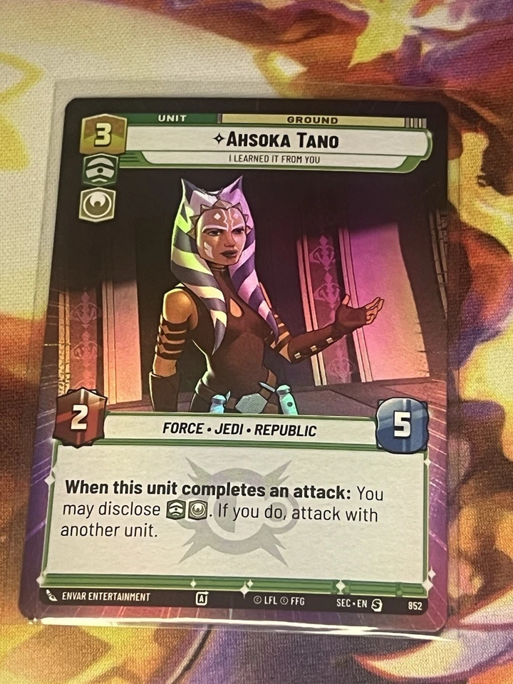 Star Wars Unlimited - Ahsoka Tano Hyperspace Foil 852 - Image 1 of 1