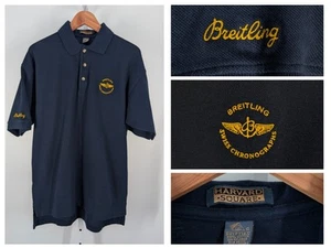Breitling Watch Employee Uniform Polo Pique Cotton Embroidered Promo Shirt L - Picture 1 of 4