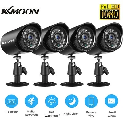 KKMOON LOT 2MP 1080p Security Camera Outdoor Indoor 4 in 1 AHD/TVI/CVI/CVBS Camera B8W9