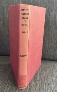 Eine Geschichte Mittelalterliche Politische Theorie Im Westen Bd.I R.Carlyle 1970 HC exlib - Bild 1 von 3