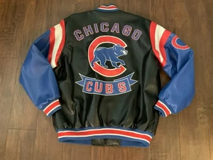 Vintage Original Merchandise Chicago Cubs Lederjacke Größe LG - Bild 1 von 17