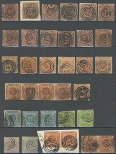 Slg., LOTS 1851-1863, Partie Dänemark von 43 Werten, - Picture 1 of 2