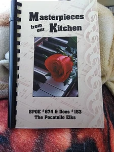 The Pocatello Elks Masterpieces From Our Kitchen Cook Book - Foto 1 di 9