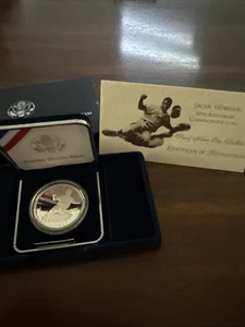 1997-S Jackie Robinson Commemorative Proof Silver Dollar with Box & COA - Picture 1 of 2