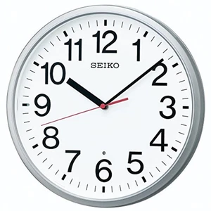 SEIKO Wall Clock Analog Silver Metallic KX230S Free Ship w/Tracking# New Japan - Picture 1 of 5