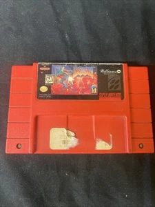Doom (Super Nintendo Entertainment System, 1995) Red Game Cartridge Only - Picture 1 of 4