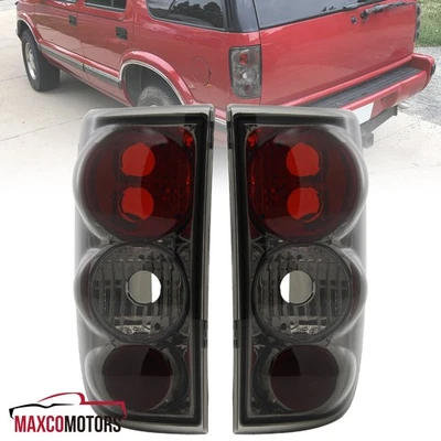 Smoke Tail Lights Fits 1995-2004 Chevy Blazer S10 GMC Jimmy Brake Lamps Pair L+R - Image 1 of 4