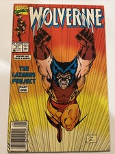 Wolverine #27  RARE Newsstand ICONIC Jim Lee COVER NM Marvel 1990 Copper Age Key