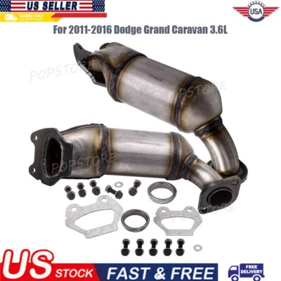 Convertidor catalítico delantero izquierdo derecho Dodge Grand Caravan 2011-2016 3,6 L Foto 1 de 4