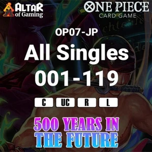 One Piece Card Game 500 Years Into The Future Japanese Singles (OP07 JP) - Picture 1 of 14