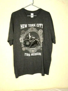 Men's XL Gildan Tee Shirt New York City Fire Museum Ready For Duty - Firemen - Picture 1 of 7