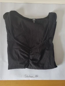 La Redoute Cotton Sweetheart Neck T-Shirt with Short Sleeves XL - Picture 1 of 4