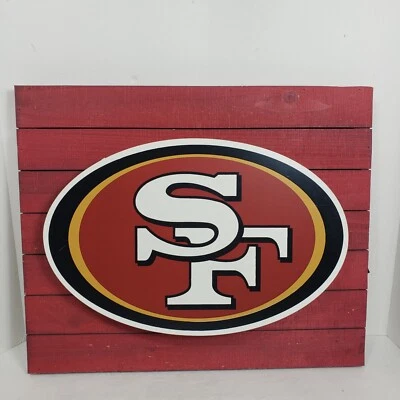 Letrero iluminado Hopewell Decor San Francisco decoración de pared 18x15 madera fútbol americano NFL Foto 1 de 4
