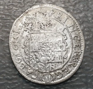 AUSTRIA OLMUTZ 3 KREUZER 1665 BC+/MBC- - Picture 1 of 2