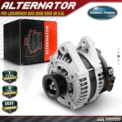 Alternador para Lexus RX300 2001 2002 2003 V6 3,0 L 130A/12 V CW polea de 6 ranuras Foto 1 de 4