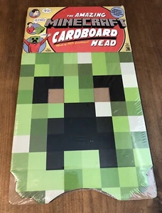 The Amazing Minecraft Cardboard Head Jinx Costume Mask Accessory Costume NEW NIP - Picture 1 of 4