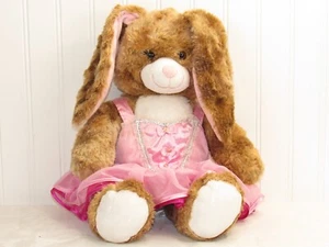 Build a Bear Workshop 17" Bunny Rabbit Stuffed Animal Plush w/Pink Dress - Picture 1 of 9