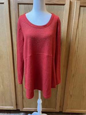 Top Babydoll Pullover para Mujer One World XL X-LARGE Rojo con Negro, Gris Camuflaje Espalda  Foto 1 de 4