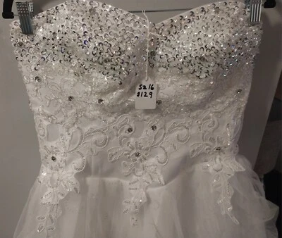 Nuevo vestido de baile vestido de novia talla 16 Foto 1 de 4